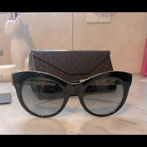 Gucci cat eye black sunglasses
